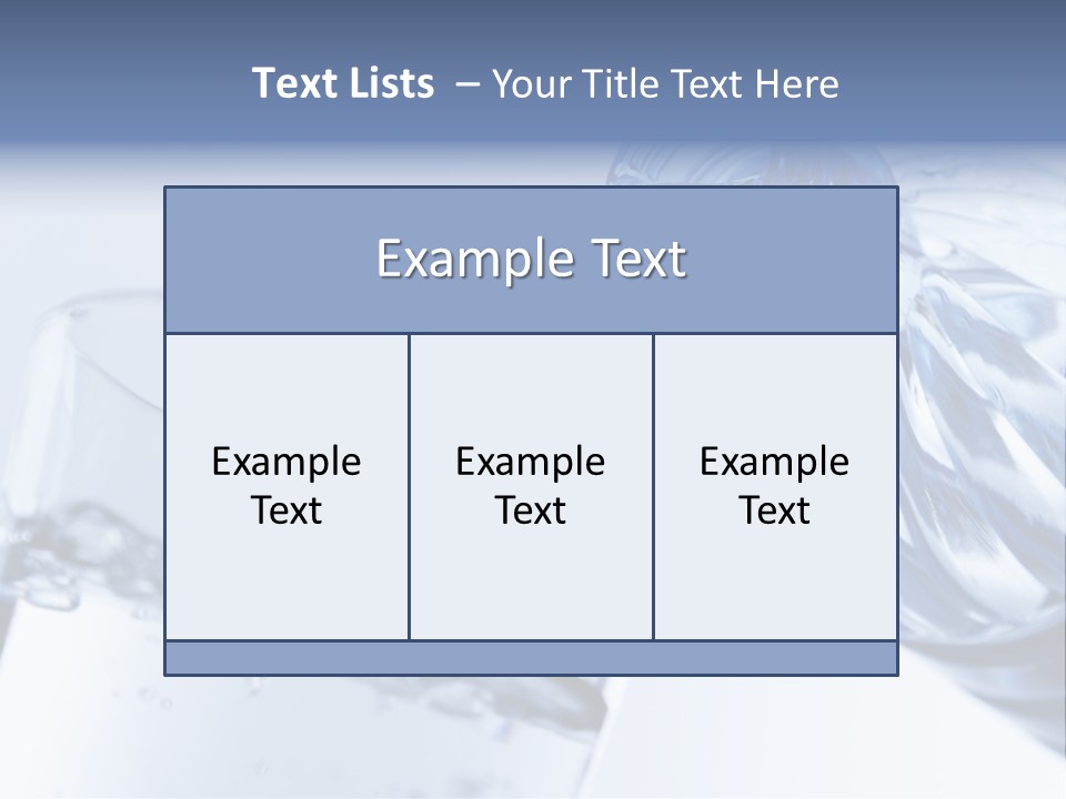 Drinking Water Pouring Health PowerPoint Template