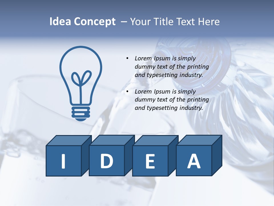 Drinking Water Pouring Health PowerPoint Template