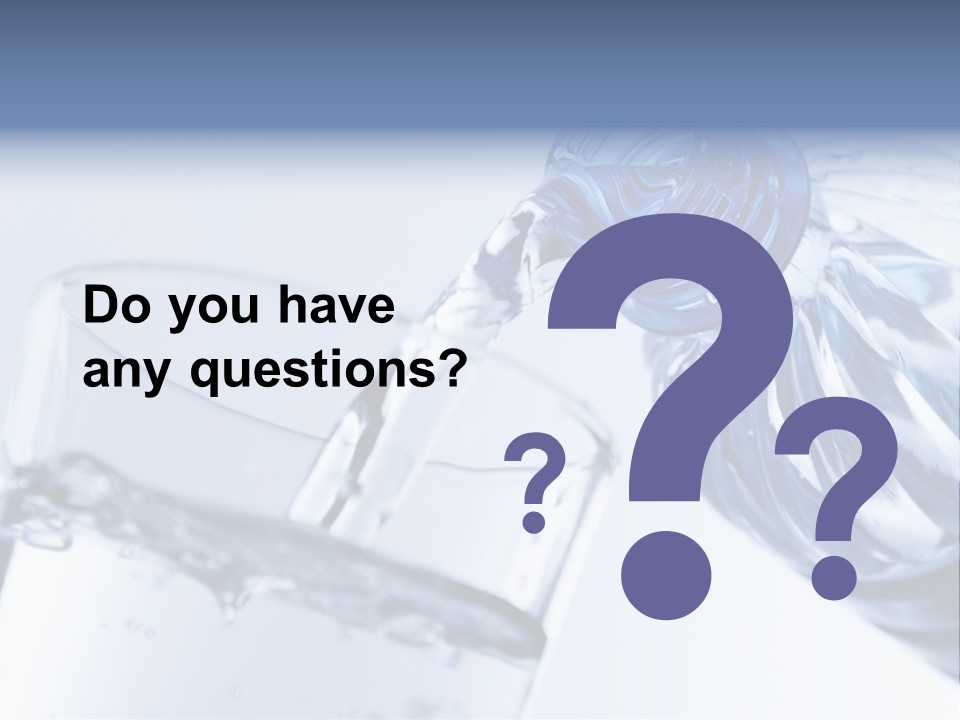 Drinking Water Pouring Health PowerPoint Template