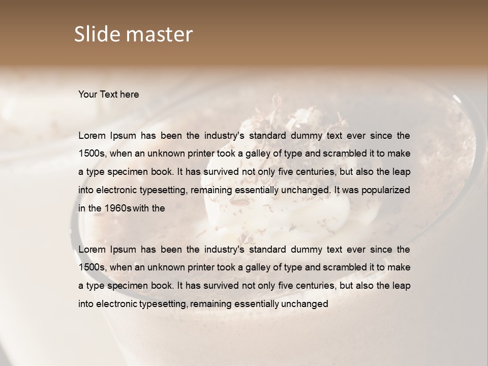 Ice Dessert Beverage PowerPoint Template