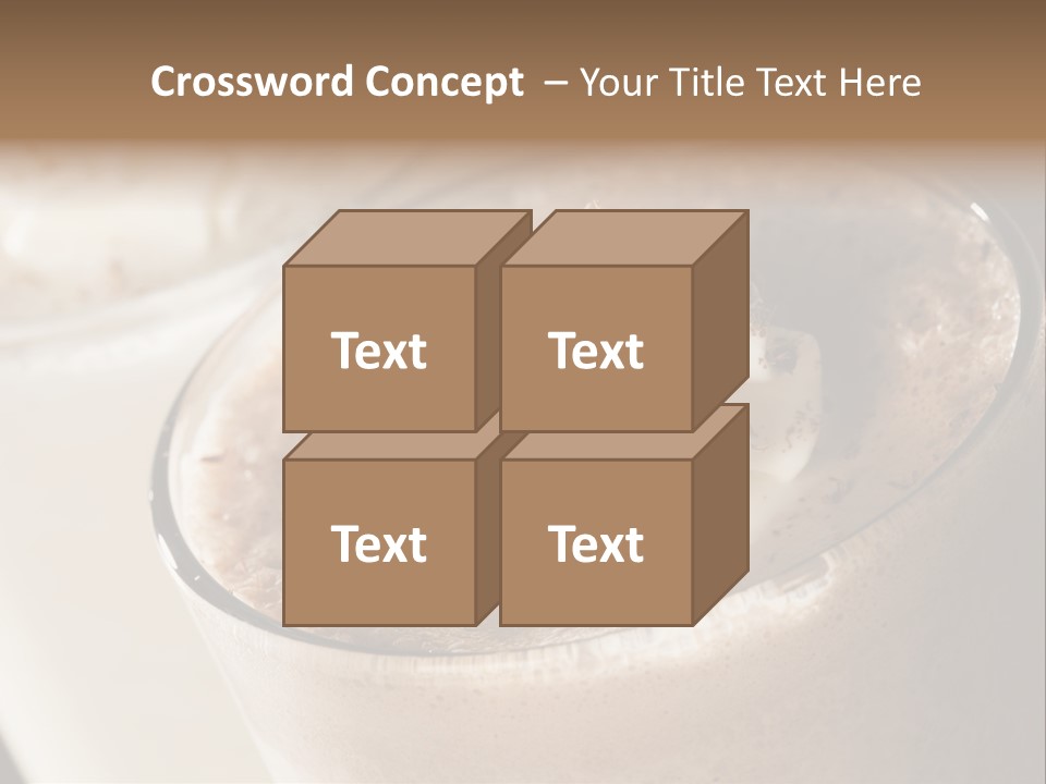 Ice Dessert Beverage PowerPoint Template