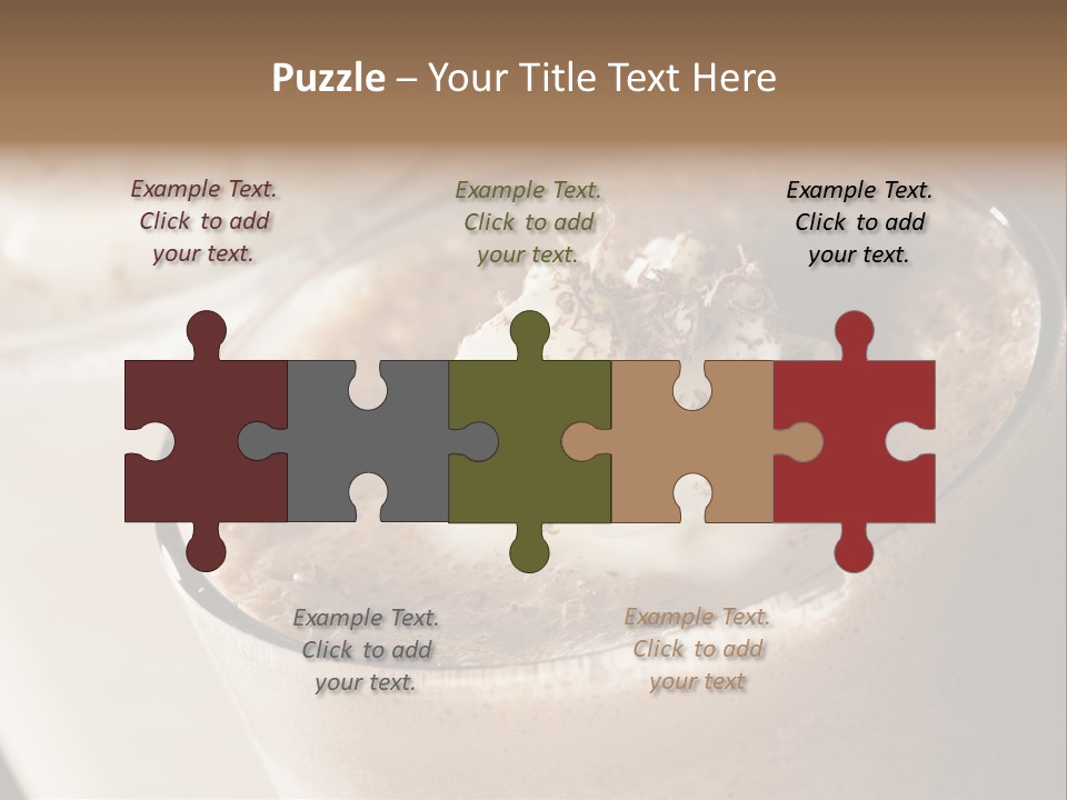 Ice Dessert Beverage PowerPoint Template