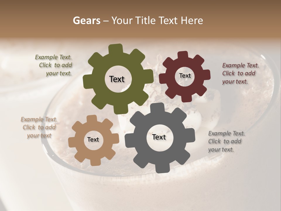 Ice Dessert Beverage PowerPoint Template