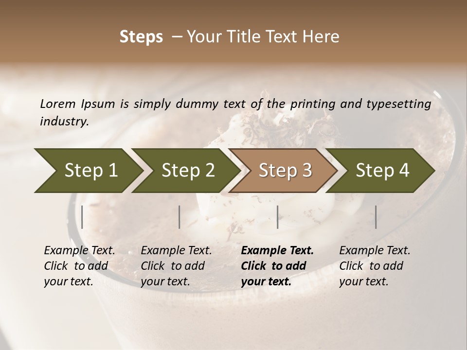 Ice Dessert Beverage PowerPoint Template