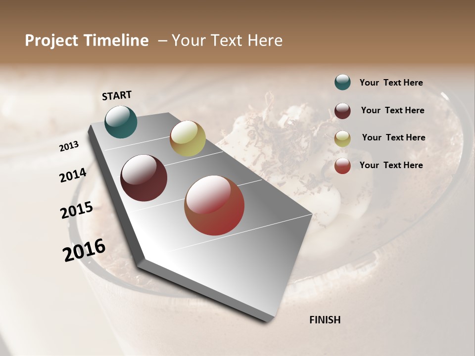 Ice Dessert Beverage PowerPoint Template