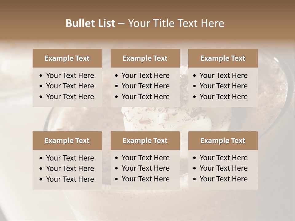 Ice Dessert Beverage PowerPoint Template