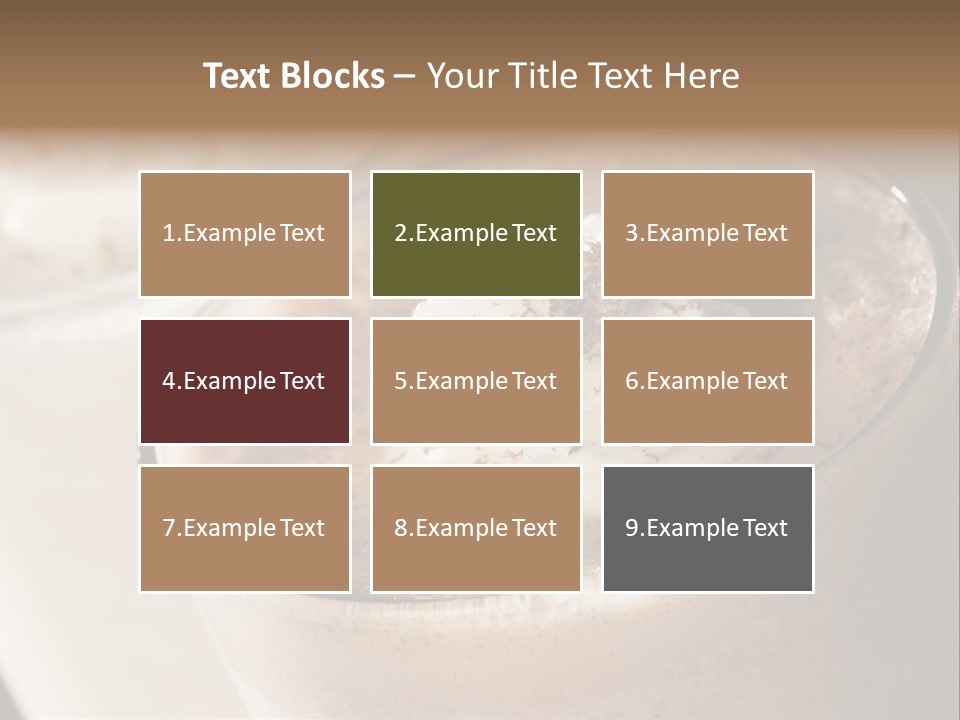 Ice Dessert Beverage PowerPoint Template