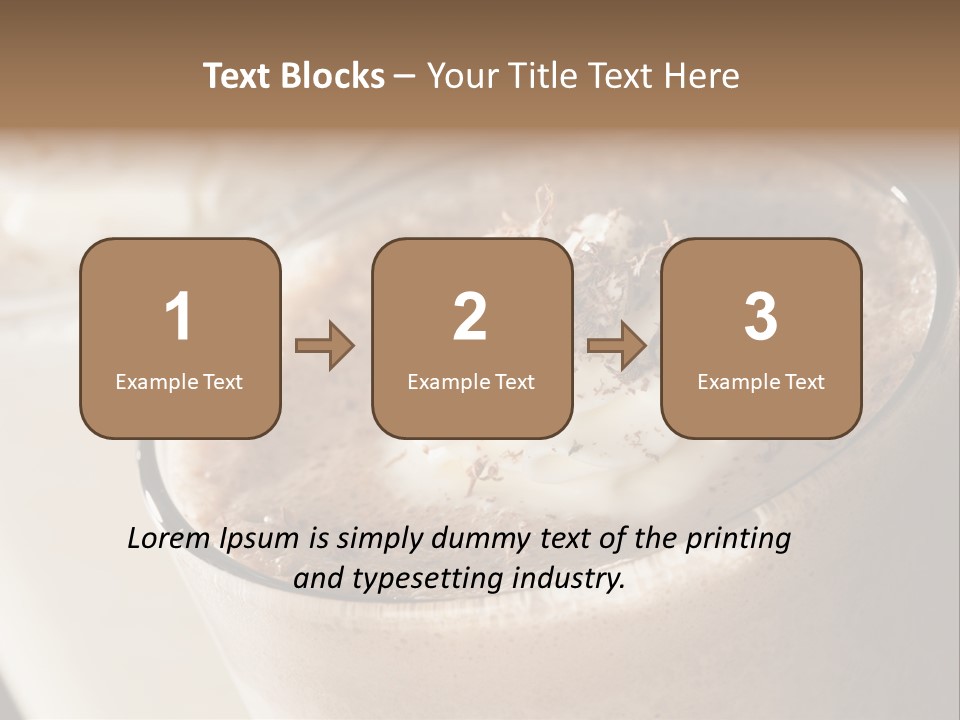 Ice Dessert Beverage PowerPoint Template