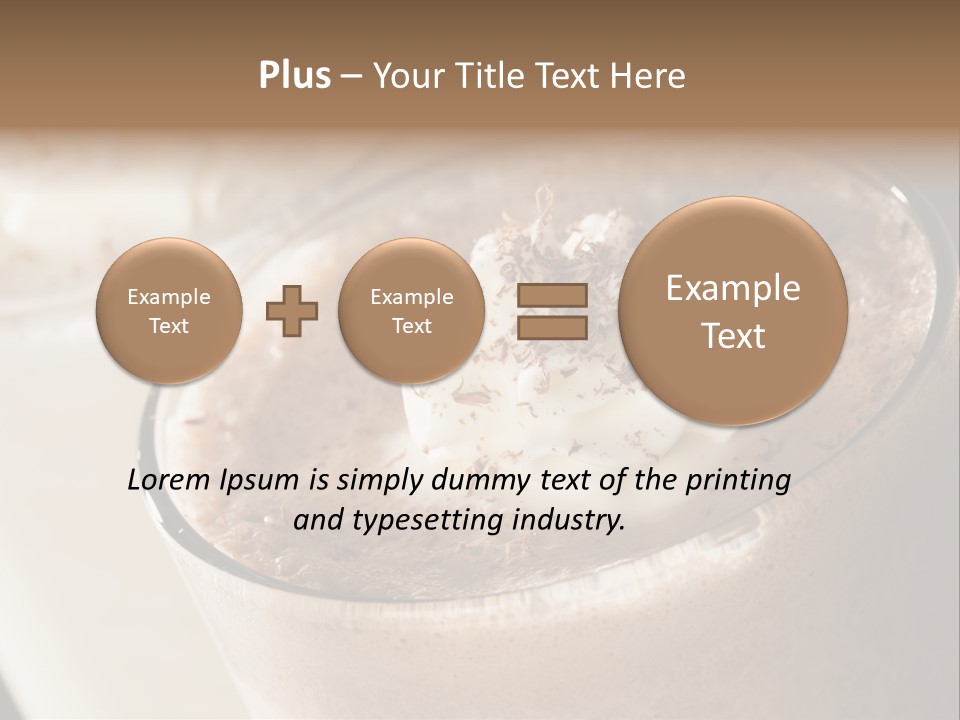 Ice Dessert Beverage PowerPoint Template