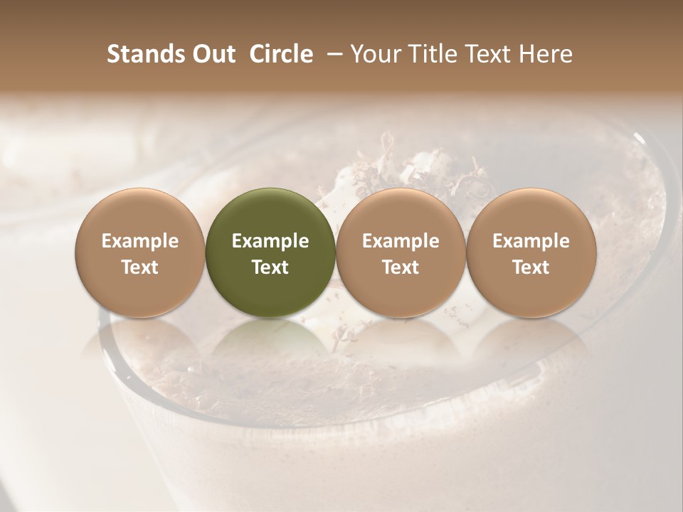 Ice Dessert Beverage PowerPoint Template