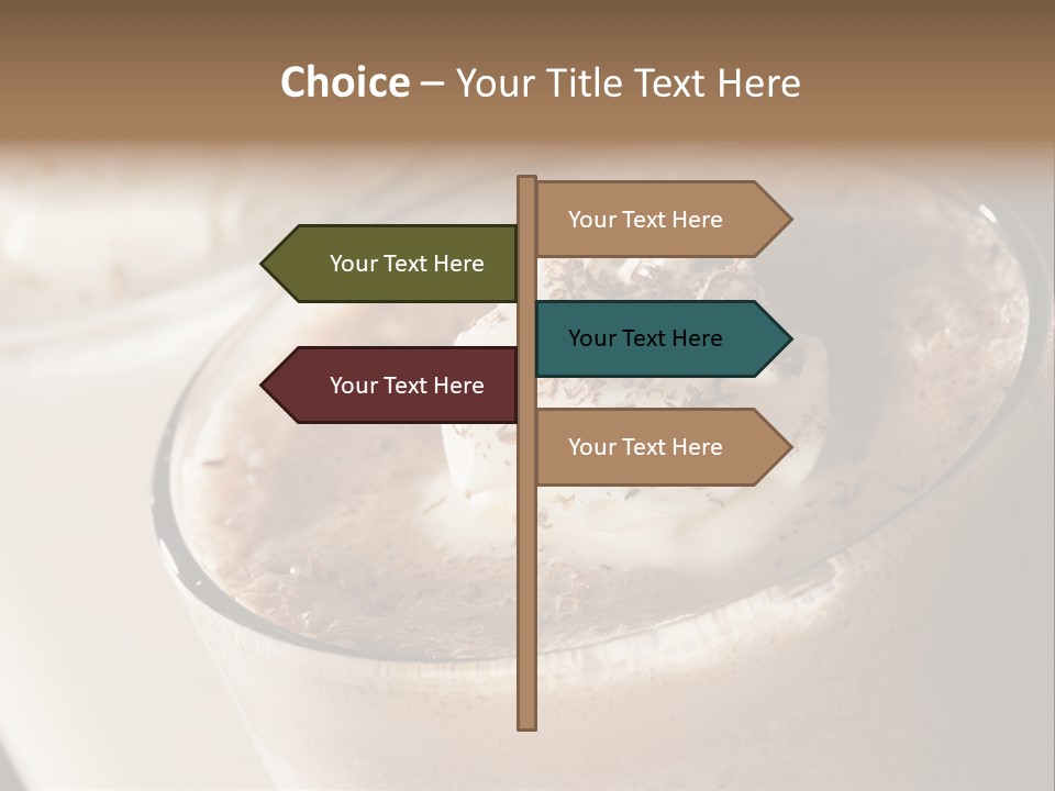 Ice Dessert Beverage PowerPoint Template