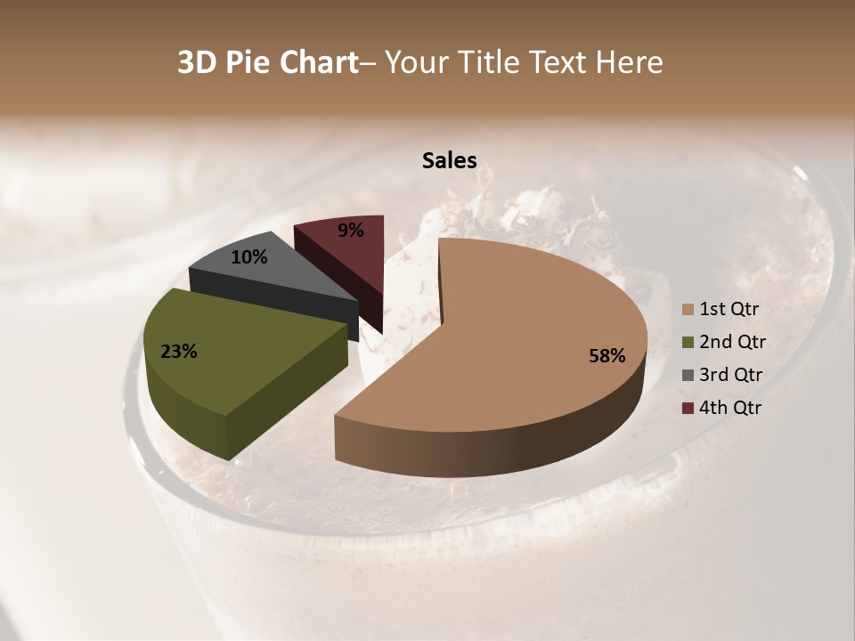 Ice Dessert Beverage PowerPoint Template