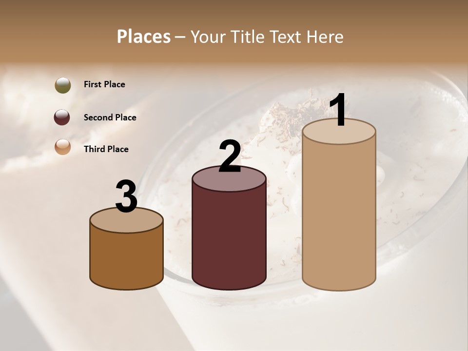 Ice Dessert Milk PowerPoint Template