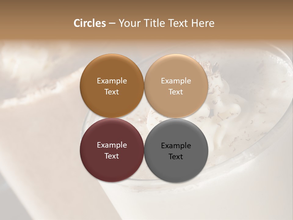 Ice Dessert Milk PowerPoint Template