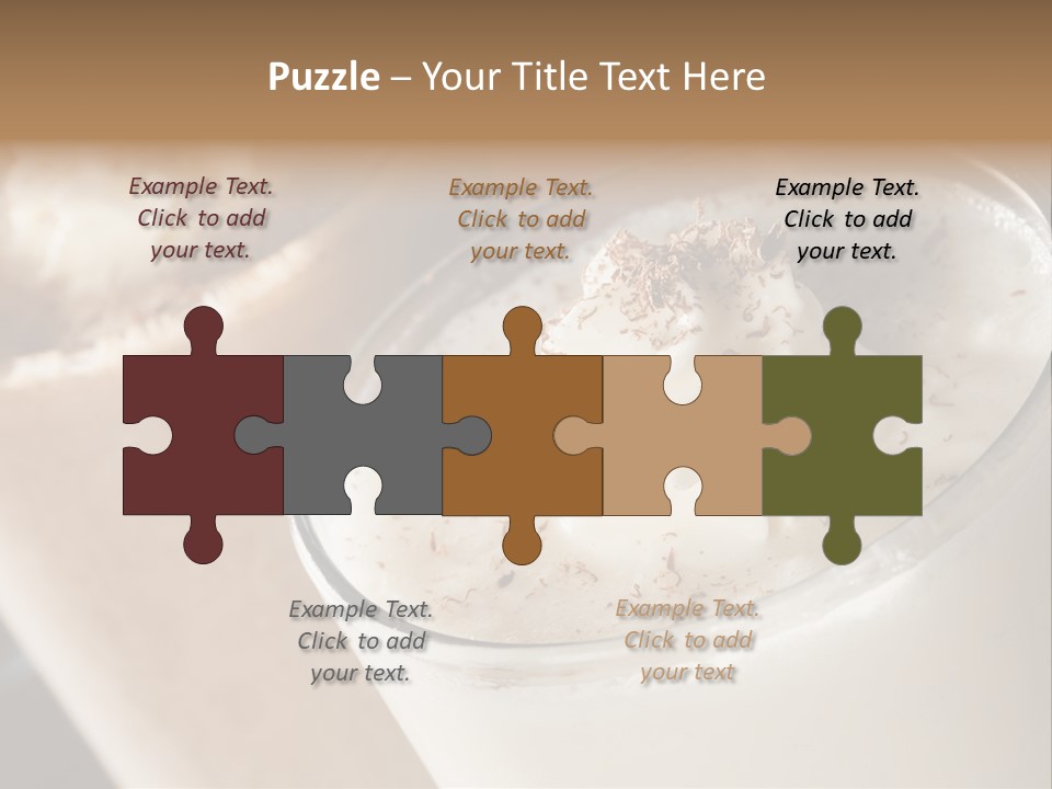 Ice Dessert Milk PowerPoint Template