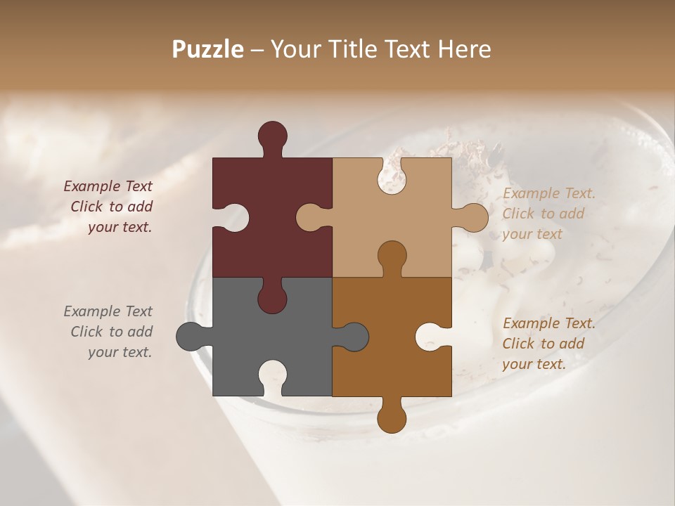 Ice Dessert Milk PowerPoint Template