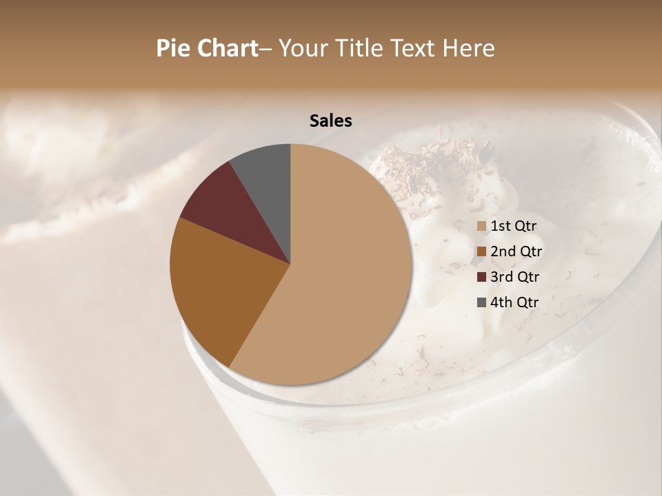 Ice Dessert Milk PowerPoint Template