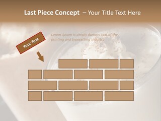 Ice Dessert Milk PowerPoint Template
