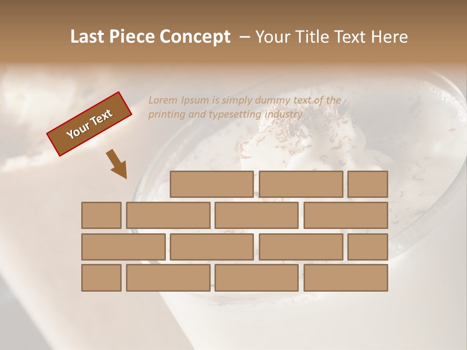Ice Dessert Milk PowerPoint Template