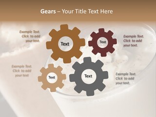 Ice Dessert Milk PowerPoint Template