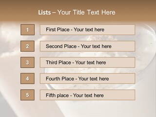 Ice Dessert Milk PowerPoint Template