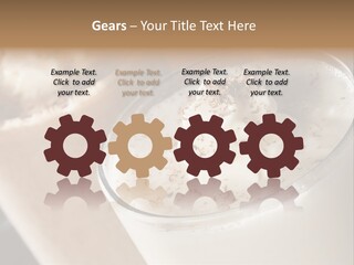 Ice Dessert Milk PowerPoint Template