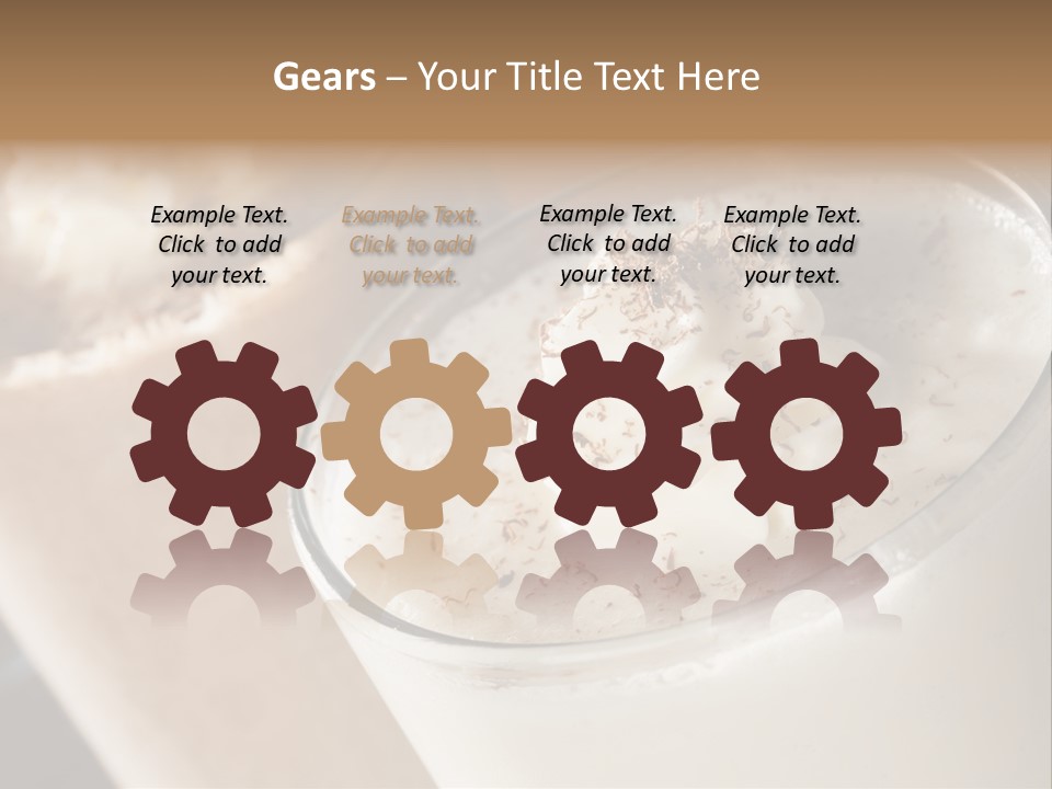 Ice Dessert Milk PowerPoint Template