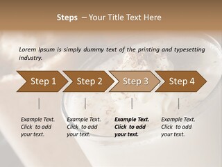 Ice Dessert Milk PowerPoint Template