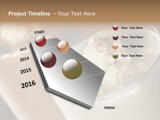 Ice Dessert Milk PowerPoint Template