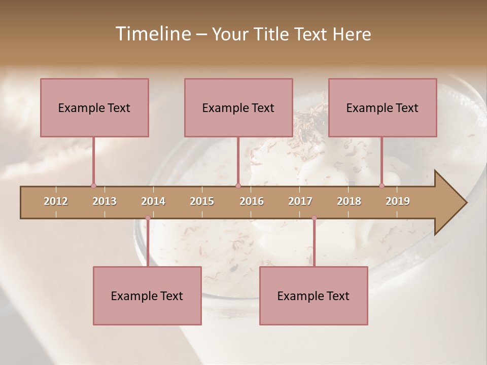 Ice Dessert Milk PowerPoint Template