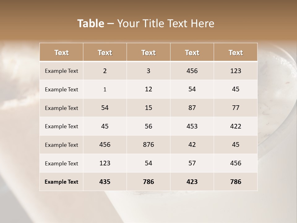 Ice Dessert Milk PowerPoint Template