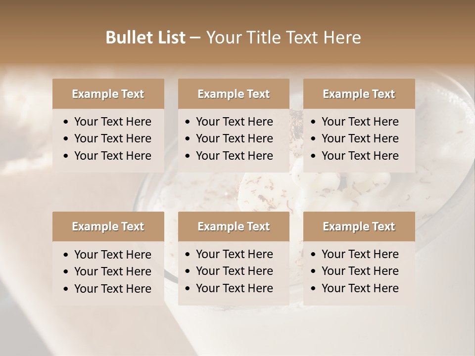 Ice Dessert Milk PowerPoint Template