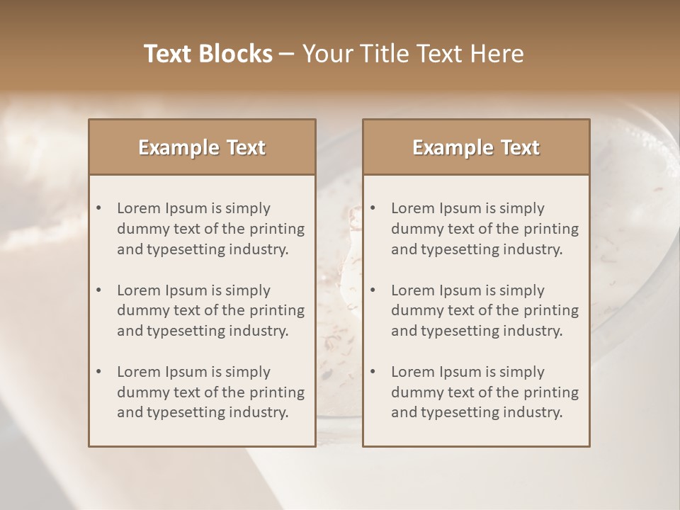 Ice Dessert Milk PowerPoint Template