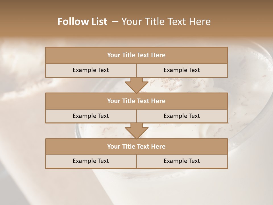 Ice Dessert Milk PowerPoint Template