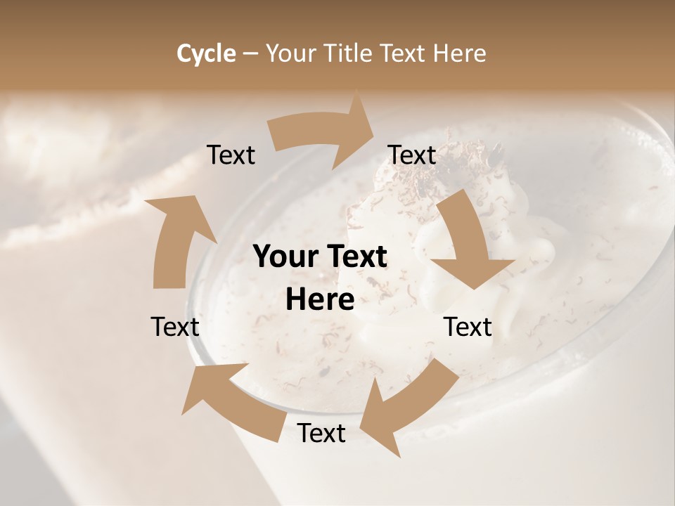 Ice Dessert Milk PowerPoint Template