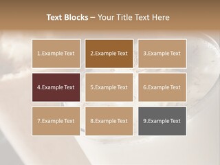 Ice Dessert Milk PowerPoint Template