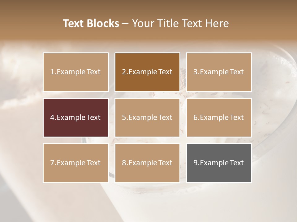 Ice Dessert Milk PowerPoint Template