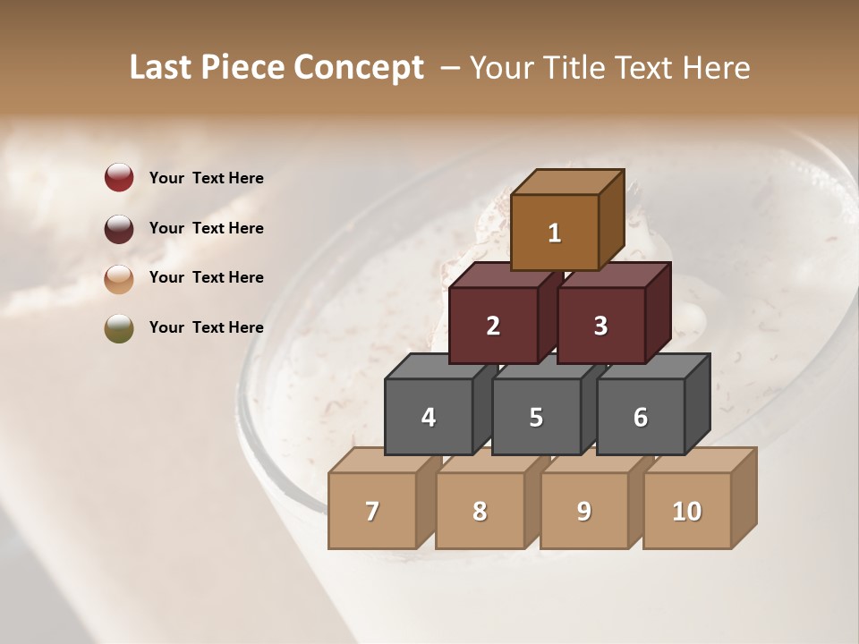 Ice Dessert Milk PowerPoint Template