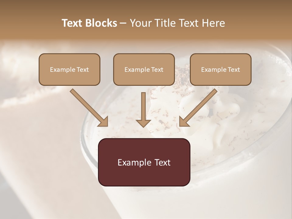 Ice Dessert Milk PowerPoint Template