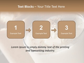 Ice Dessert Milk PowerPoint Template