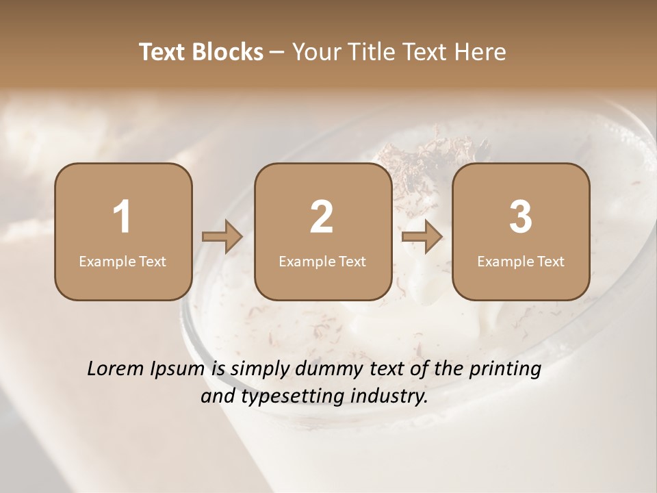 Ice Dessert Milk PowerPoint Template