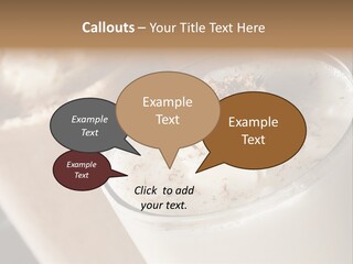 Ice Dessert Milk PowerPoint Template