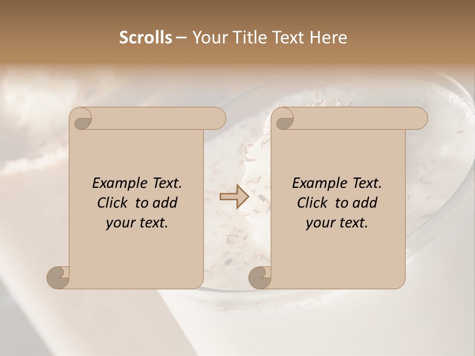 Ice Dessert Milk PowerPoint Template