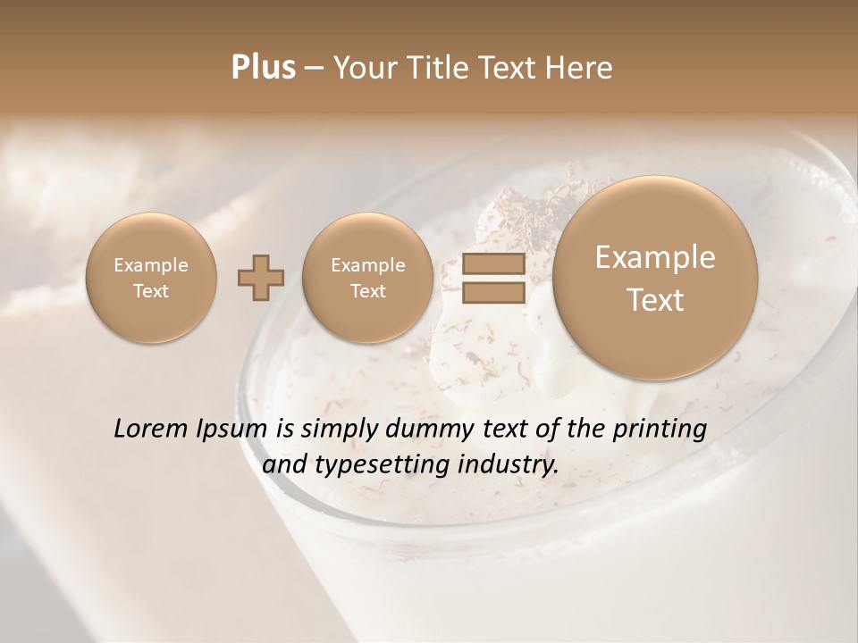 Ice Dessert Milk PowerPoint Template