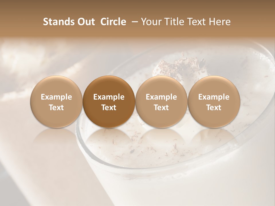 Ice Dessert Milk PowerPoint Template
