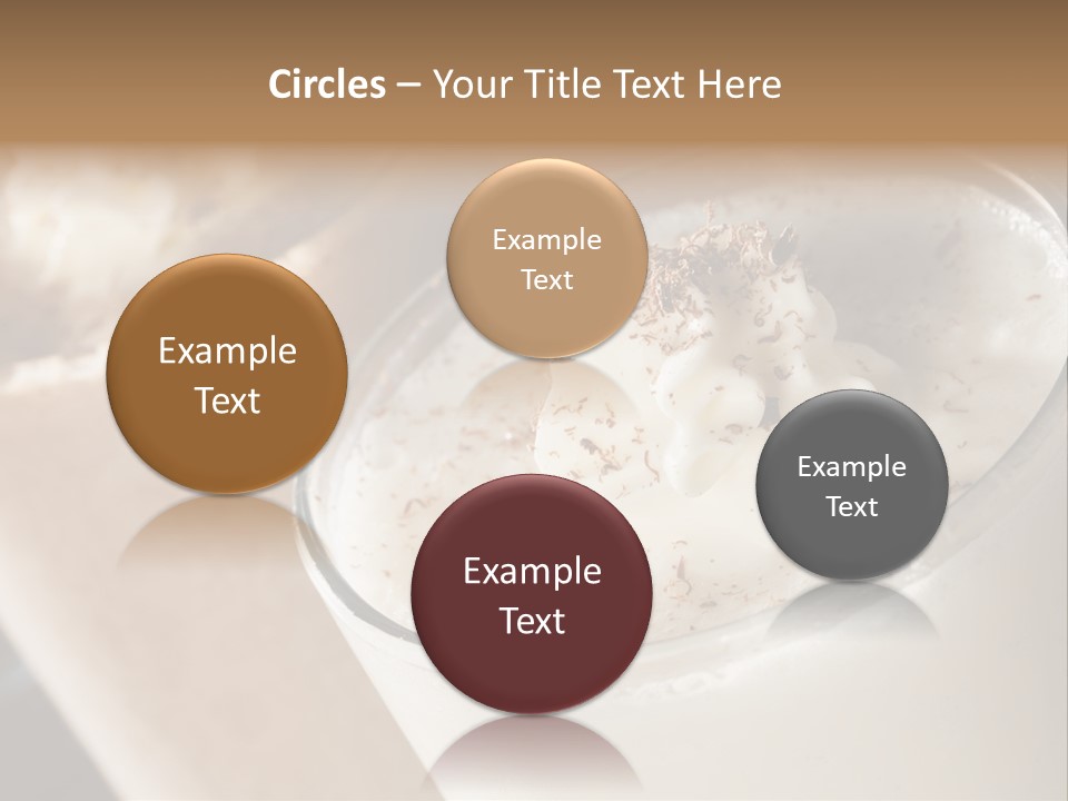 Ice Dessert Milk PowerPoint Template