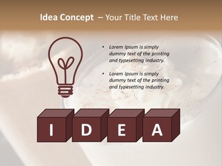 Ice Dessert Milk PowerPoint Template