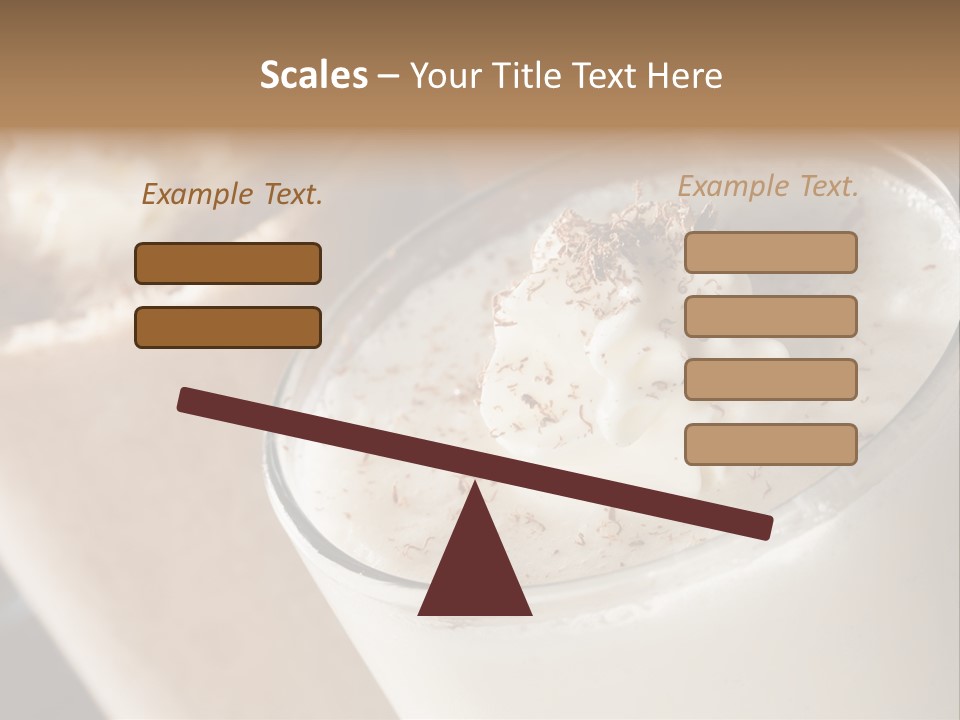 Ice Dessert Milk PowerPoint Template