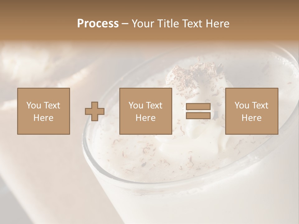 Ice Dessert Milk PowerPoint Template