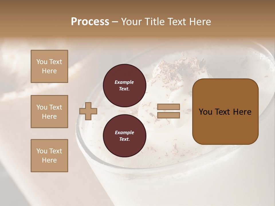 Ice Dessert Milk PowerPoint Template